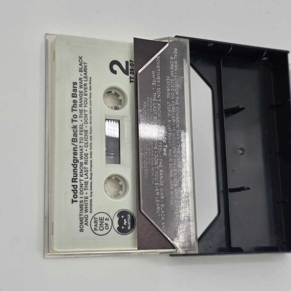 Todd Rundgren Back to the Bars Cassette Tape Double Album Original Press Vintage - Picture 7 of 7